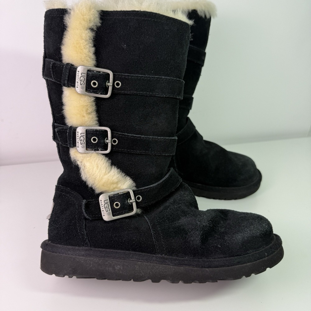 WOMENS UGG AUSTRALIA S/N 1001520 MADDI TALL ZIPPER BOOTS US SIZE 2